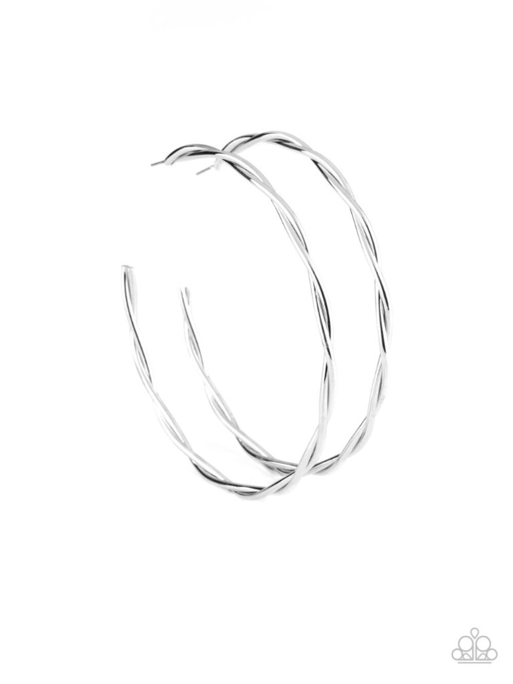 Paparazzi Silver Hoop Earrings (EH015)